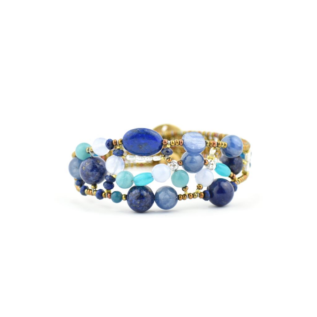 Ziio Armband Shinju blau